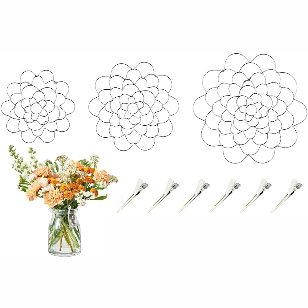 Vaseinnsatser i ulike størrelser inkl. klips for blomsteroppsatser (2 av 9)