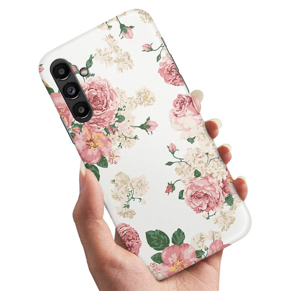 Skal Retro Blommor för Samsung Galaxy S24