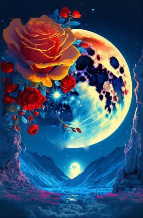 Diamantmaleri - 30x40cm - Fantasi