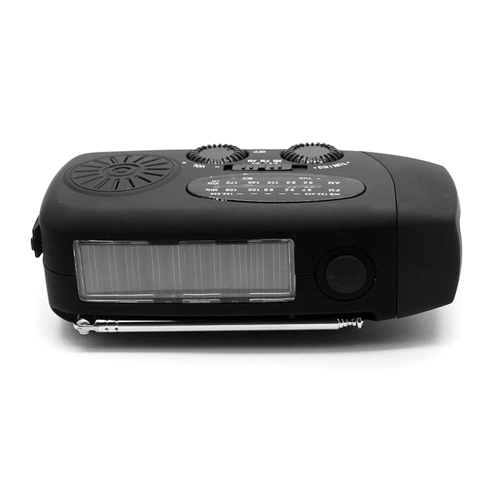 Vevradio FM/AM, drivs med handvev, solpanel eller USB (5 av 11)