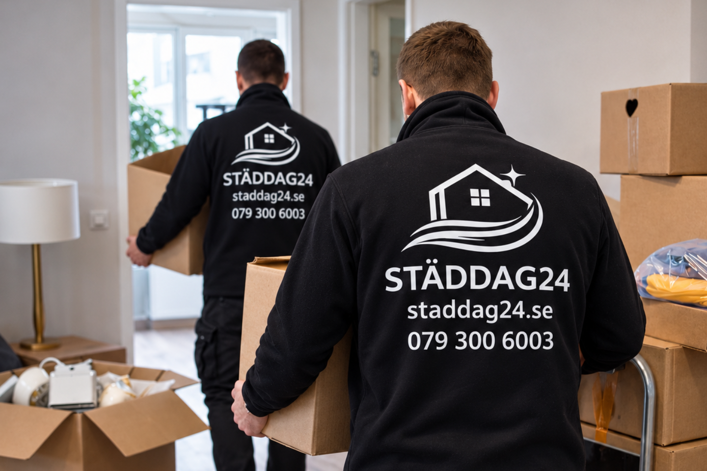 Flytthjälp 5 timmar inkl. lastbil med Städdag 24