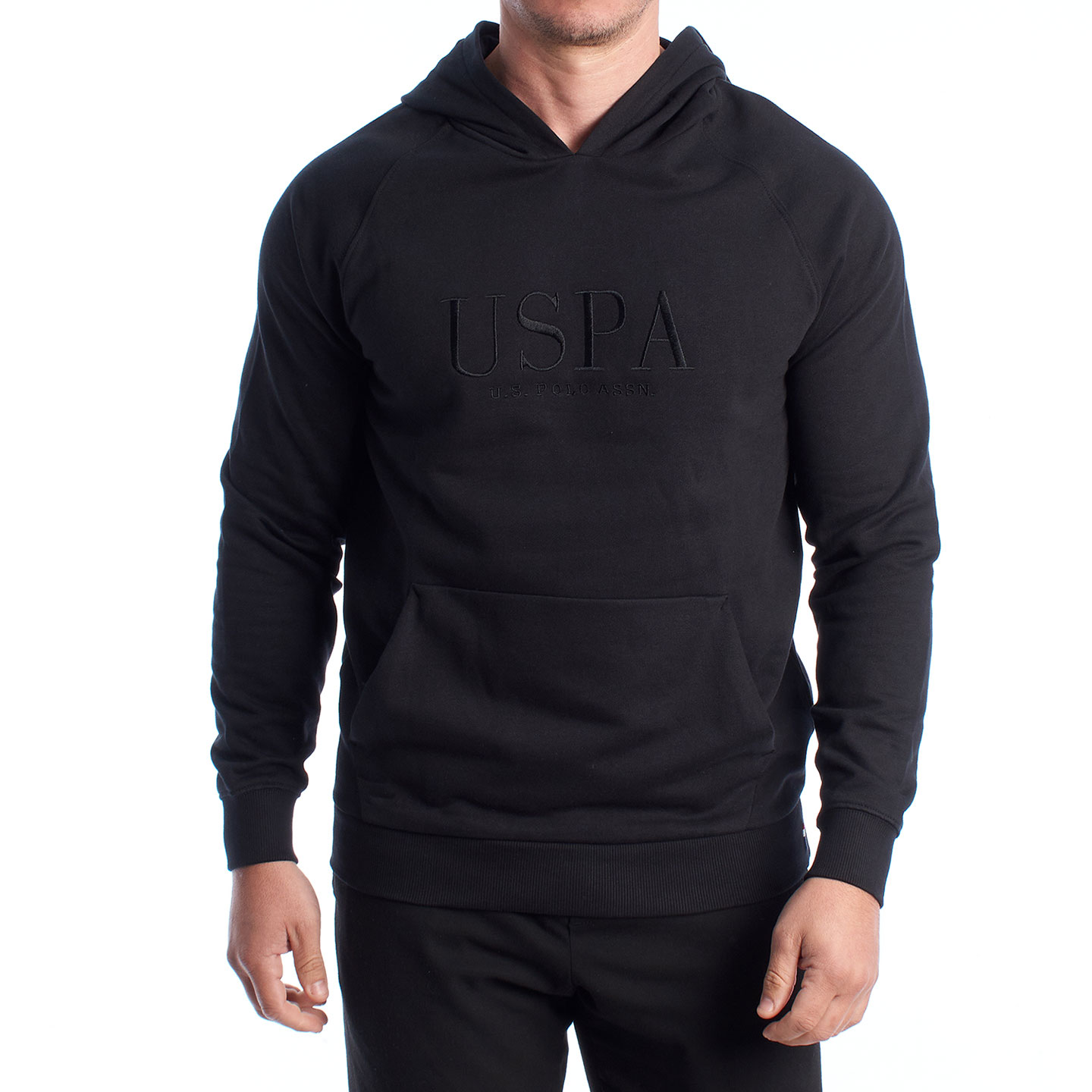 U.S. Polo Assn hoodie svart herr