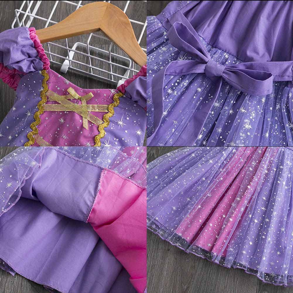 Glittrande prinsessklänning barn (3 av 9) (4 av 9)