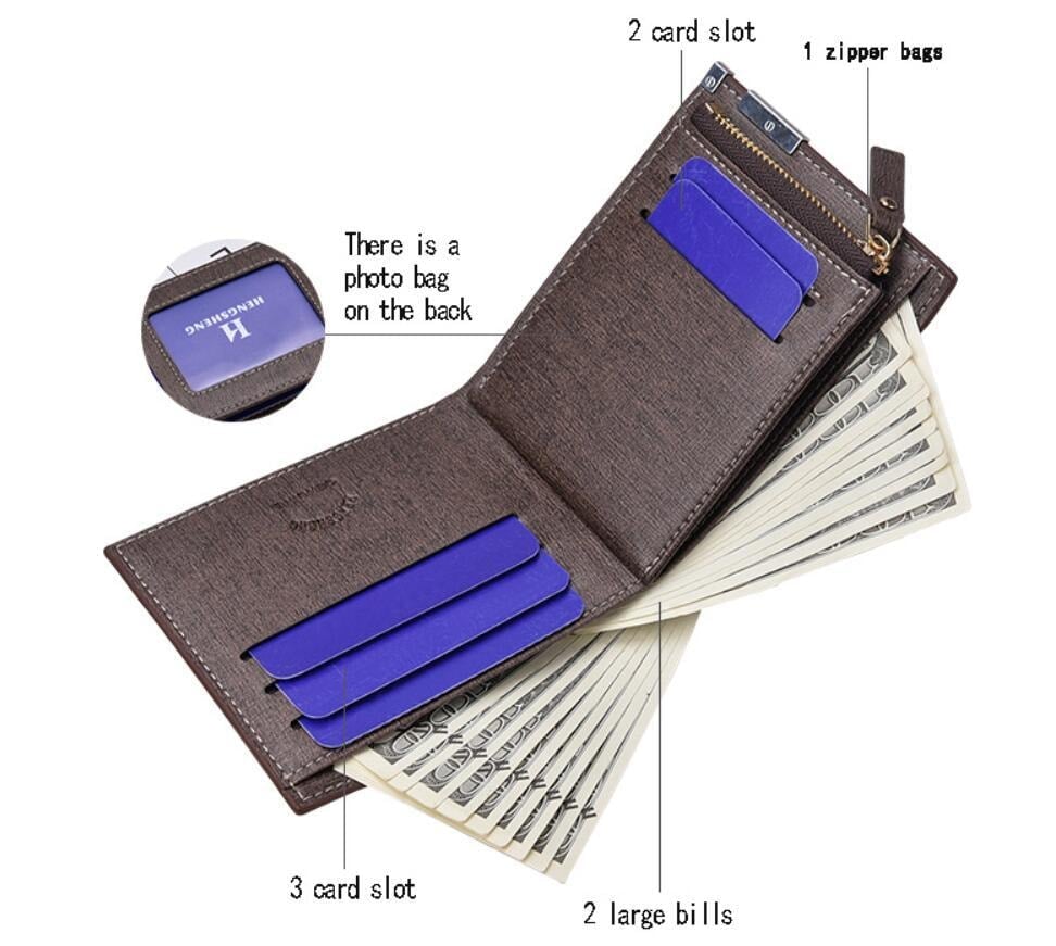 Stilig plånbok med rutat mönster och metalldetalj (2 av 7) (3 av 7)
