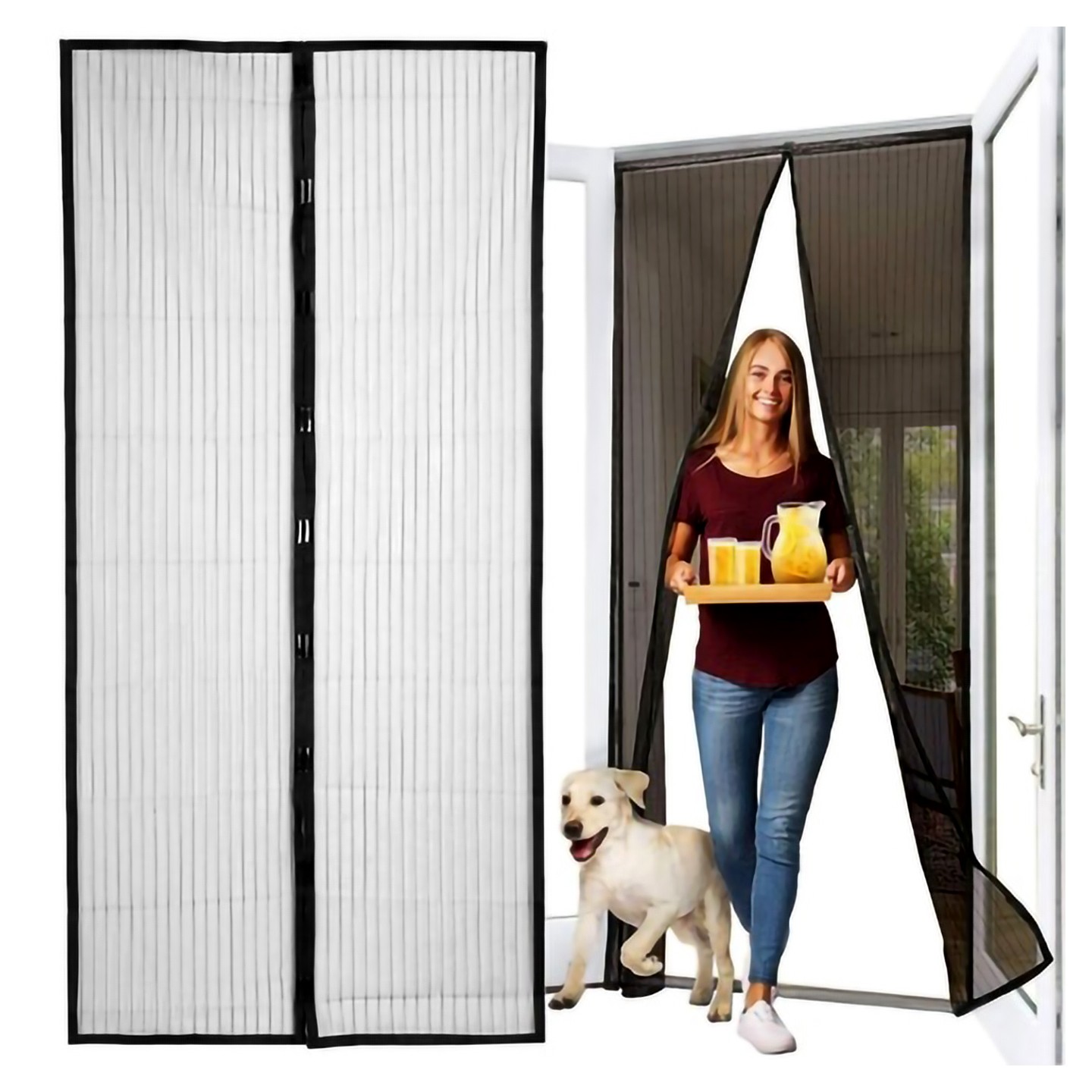 Product Image for Myggnät för dörr med magnetisk stängning