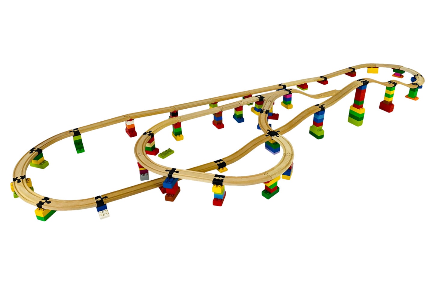 Toy2 Track Connector utbyggnadsset till tågbana XL 41 delar (6 av 19)