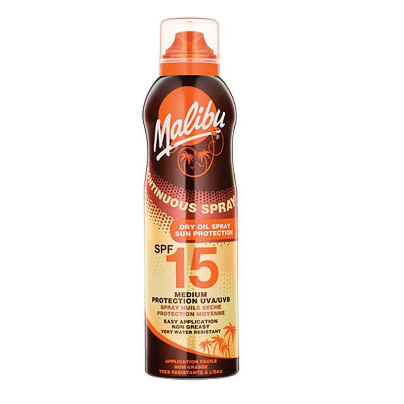 Product Image for Malibu Continuous Dry Oil Spray SPF15 175ml