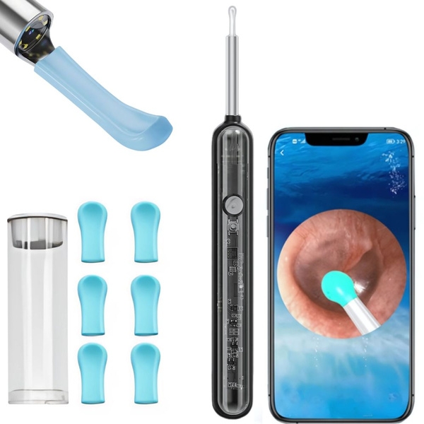 Smart WiFi Endoskop & Otoskop Kit för Öronrengöring