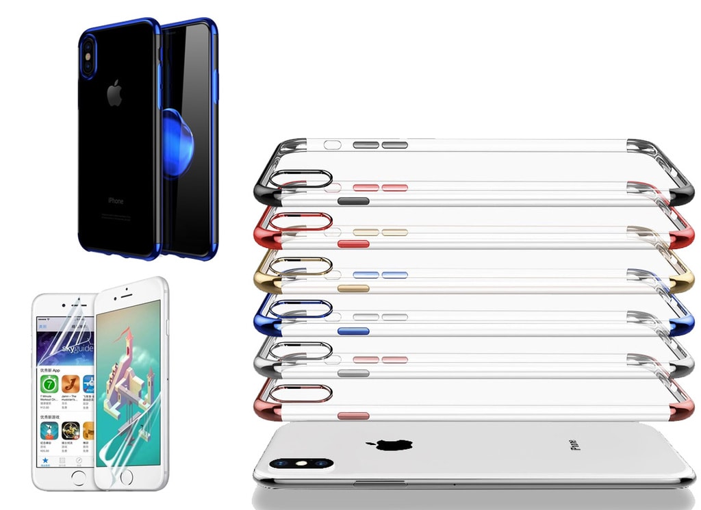 Elektroplated TPU-deksel iPhone 11 med to skjermbeskyttere. (8 av 9)