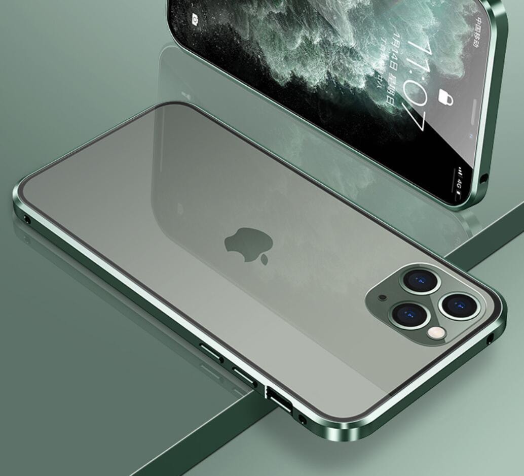 Magnetiskt fodral dubbelsidigt härdat glas for Iphone 11 Pro Max (12 av 27)