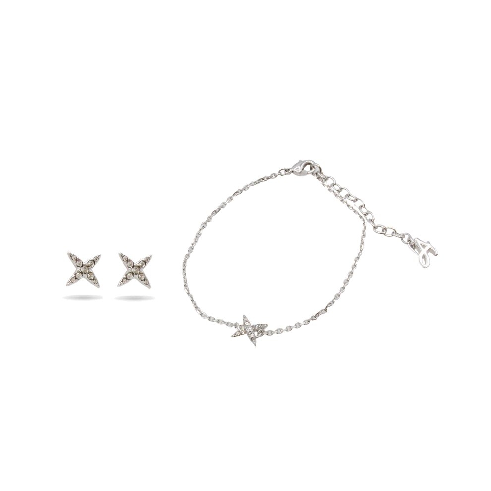 Product Image for Adore Elegance Swarovski 4-Punkts Stjärna Armband & Örhängen Set