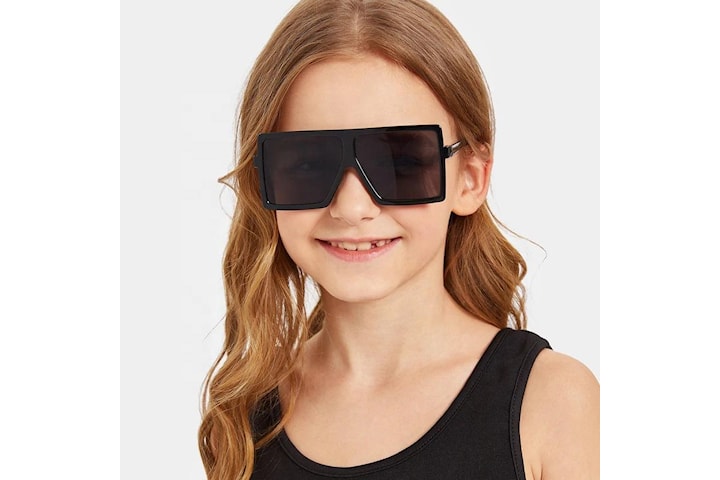 Riktigt coola solglasögon till barn fyrkantiga bågar ålder 6-10