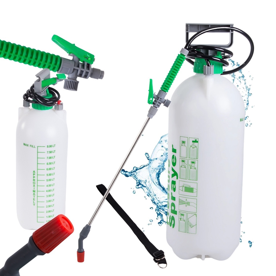 Tryckspruta 8 liter med bärrem