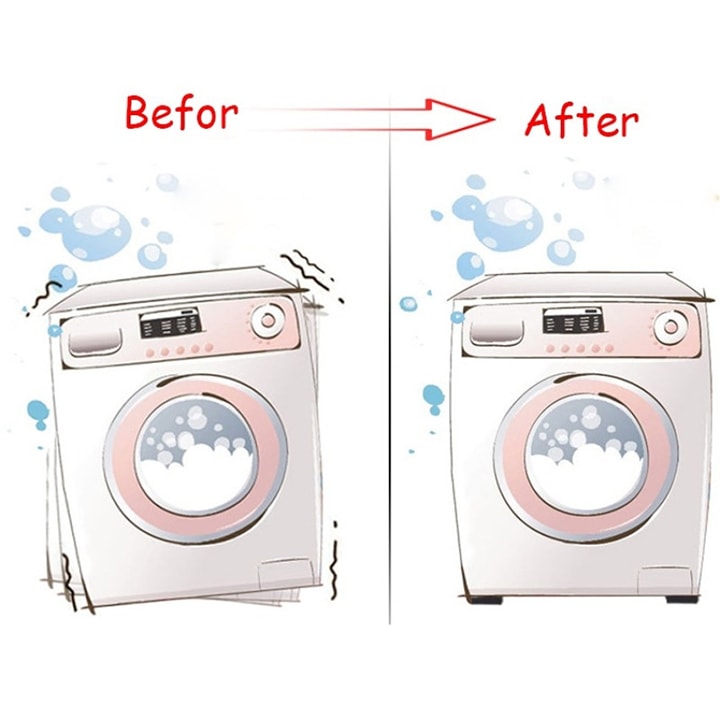 Anti vibrationsplattor för tvättmaskinen 4-pack (1 av 6)