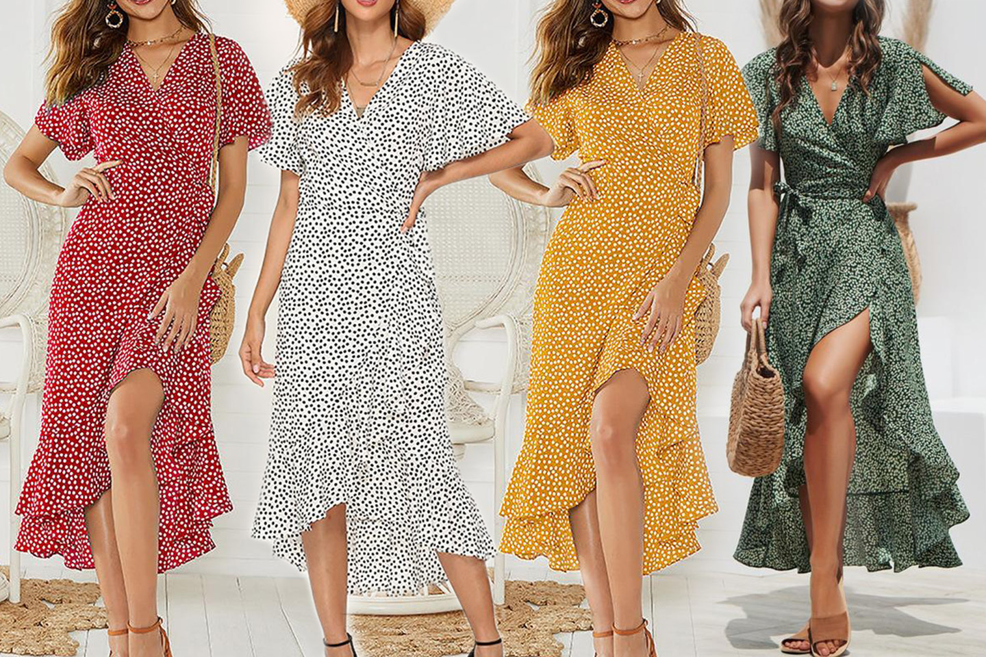 Product Image for Klänning med blommigt mönster