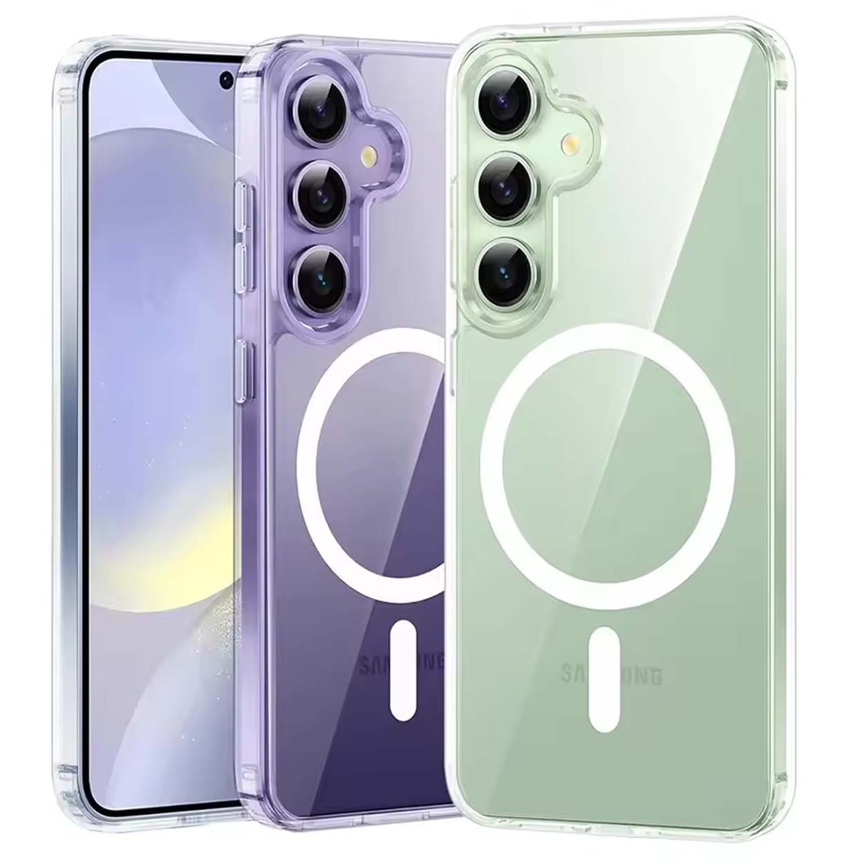 Galaxy S25 Plus Magsafe Mobildeksel Gjennomsiktig