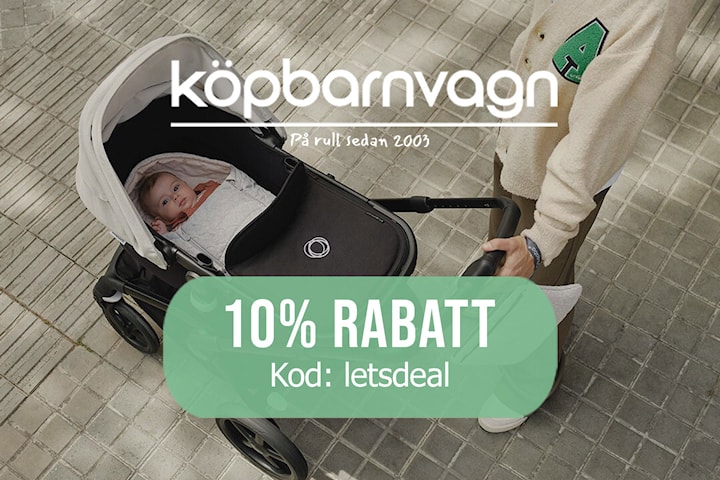 Rabattkod: 10% hos köpbarnvagn.se
