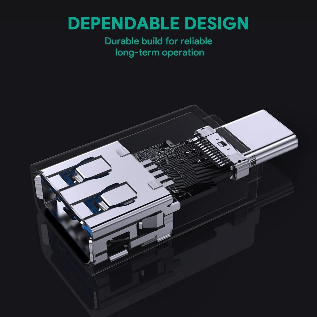 Superraskt adapter USB C til USB 3.0 Svart (2 av 5)
