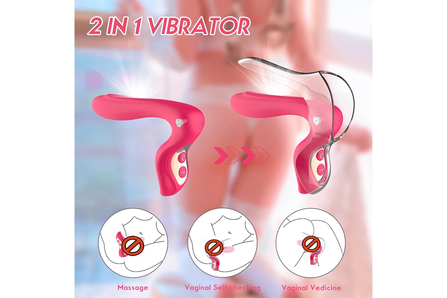 Vaginaexpander och vibrator (2 av 4) (3 av 4)