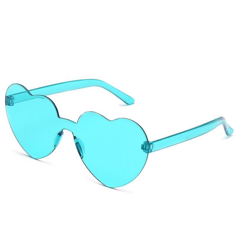 Retro hjerteformede solbriller oversized UV400 for kvinner (1 av 5)