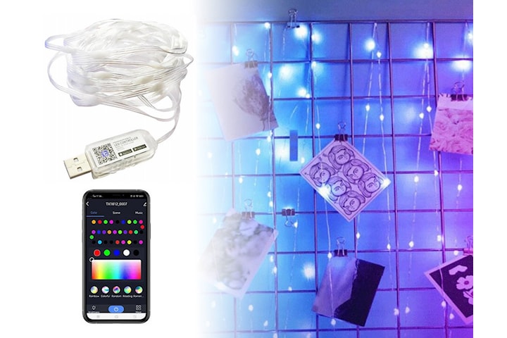 Smart LED-stripe 2m: Lys opp hjemmet ditt