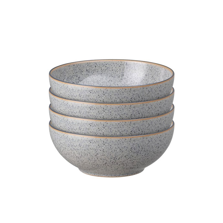 Denby Studio Grey Coupe skål 17 cm 4-pack