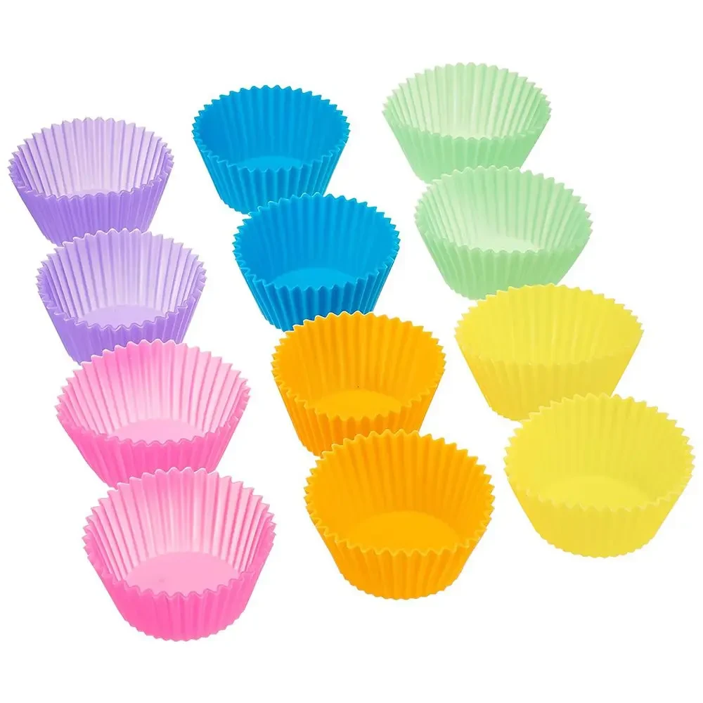 Fargerike muffinsformer i silikon 12- eller 24-pack (11 av 15)