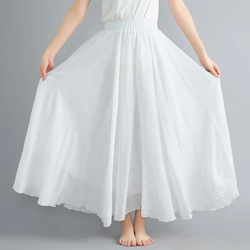 Lång kjol i bomull one size (12 av 21)