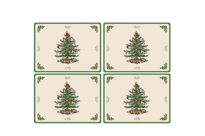 Spode Christmas Tree bordsunderlägg 4-pack