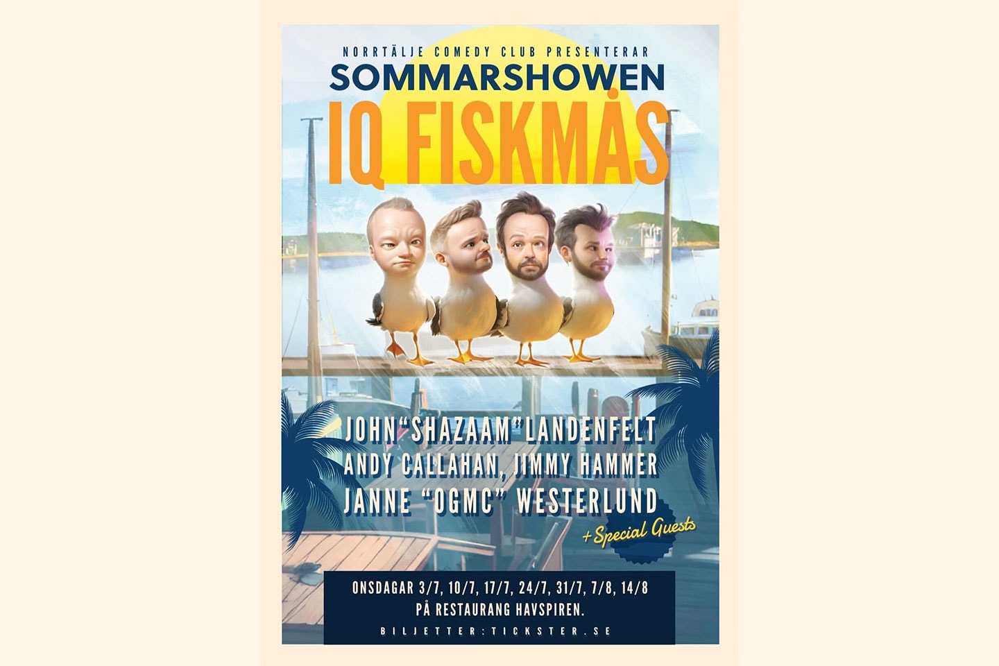 Stand up IQ Fiskmåsen och sommarfest med Norrtälje Comedy Club (1 av 2)