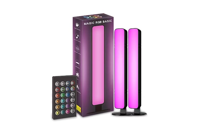 2-pack RGB Skrivbordslampor med Musiksynk och Fjärr