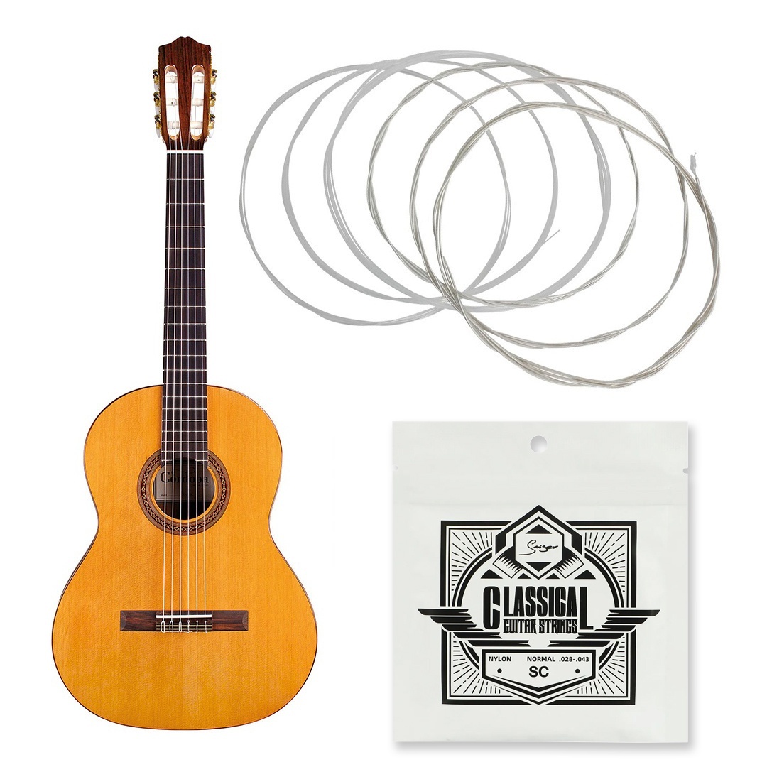 Gitarrsträngar nylon .028–.043 för klassisk gitarr