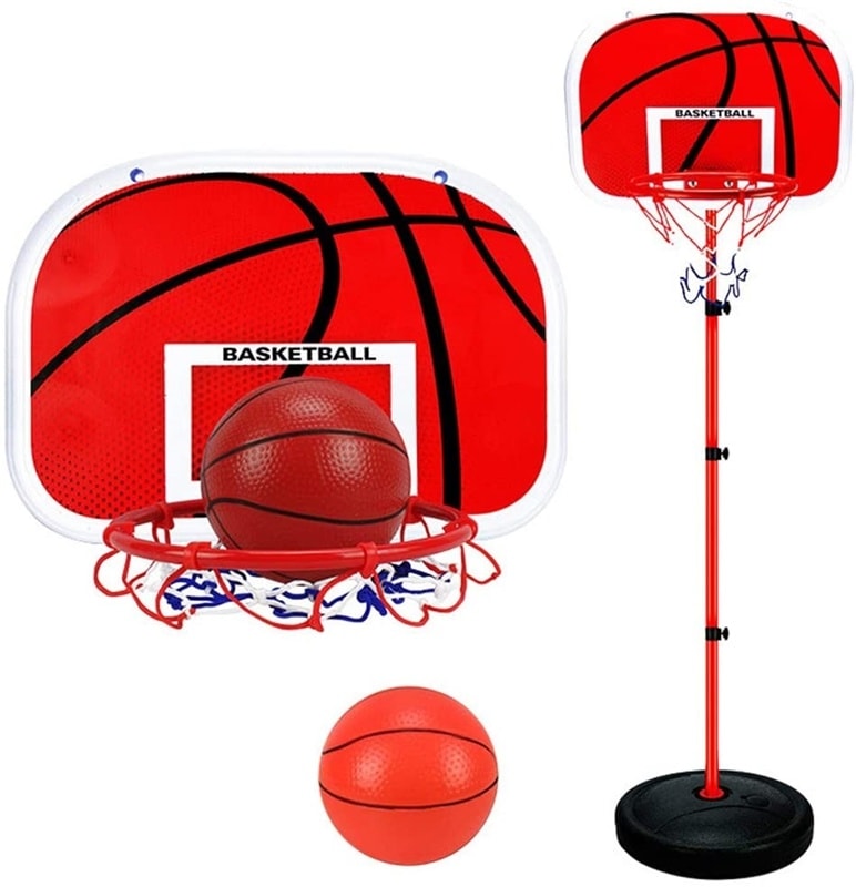 Basketställning med boll och justerbar höjd (2 av 6)