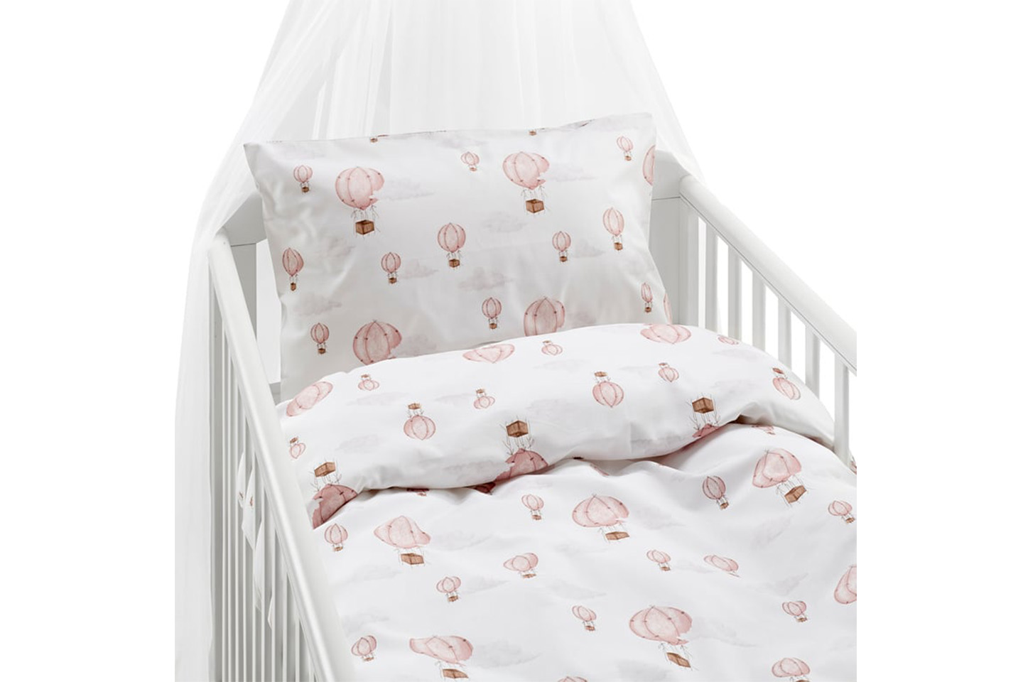 Borganäs of Sweden Ballong Bäddset inkl. kudde och täcke för spjälsäng