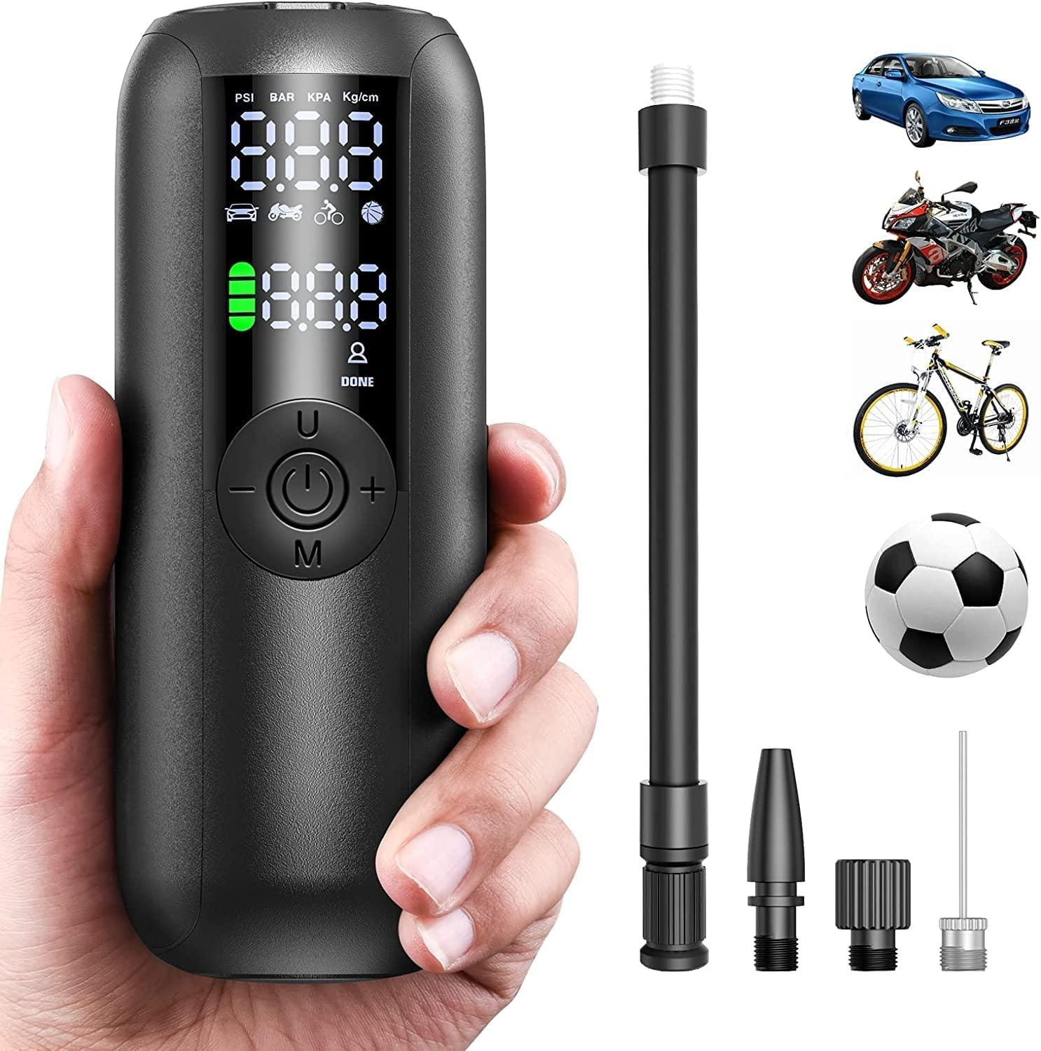 Batteridriven portabel pump till elscooter, bil, cykel - 150PSI pumpa däck kompr (1 av 7)