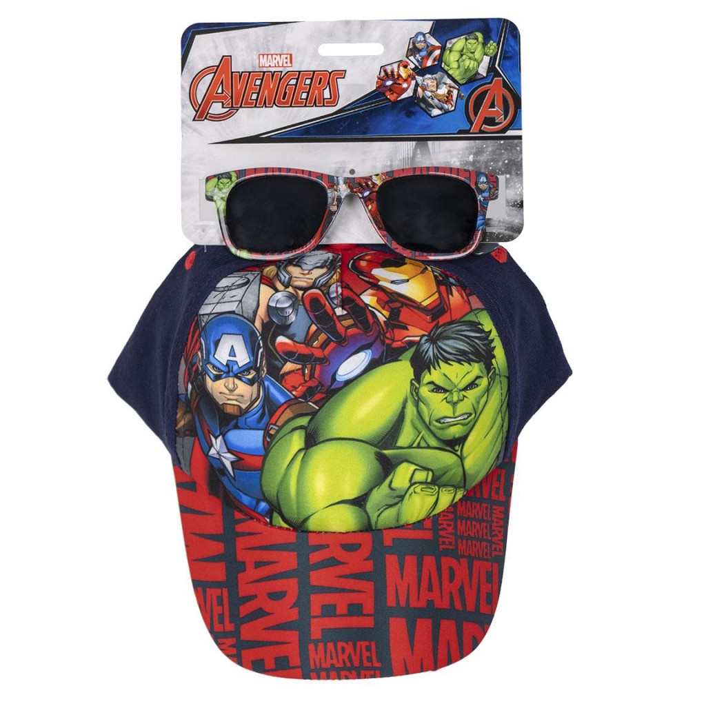 Marvel Avengers solglasögon och keps för barn
