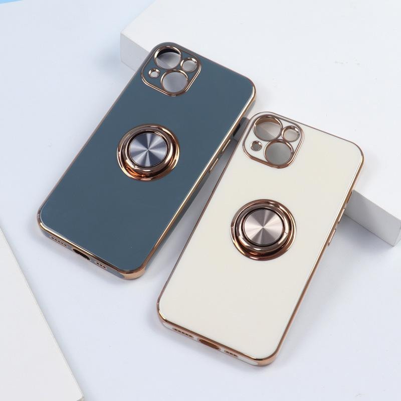 Lyxigt Stilrent skal ‘iPhone 14 Pro Max‘ med ring ställ-funktion Guld (5 av 8) (6 av 8)