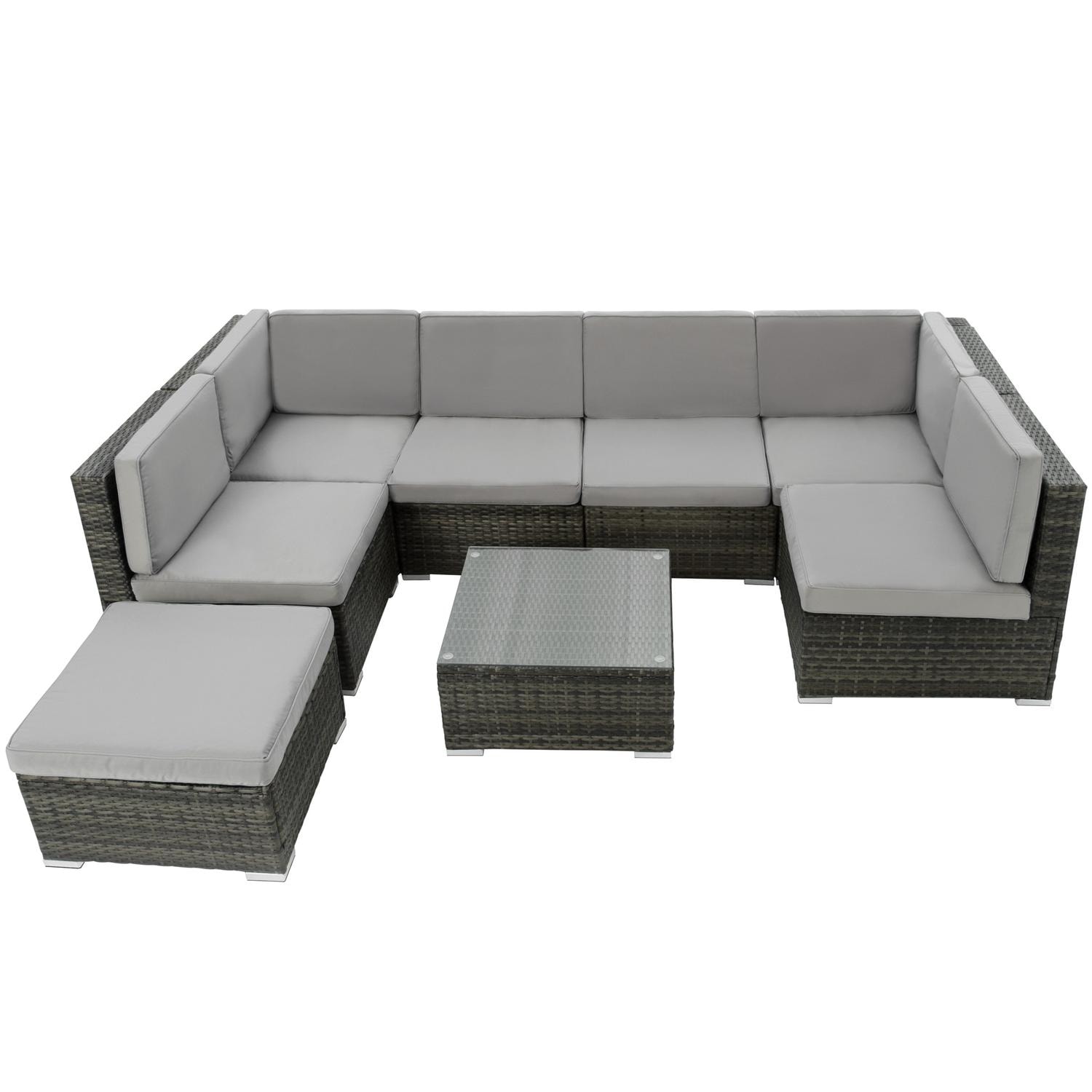 Hagemøbel sofagruppe poly rotting Venezia - grå (1 av 10)