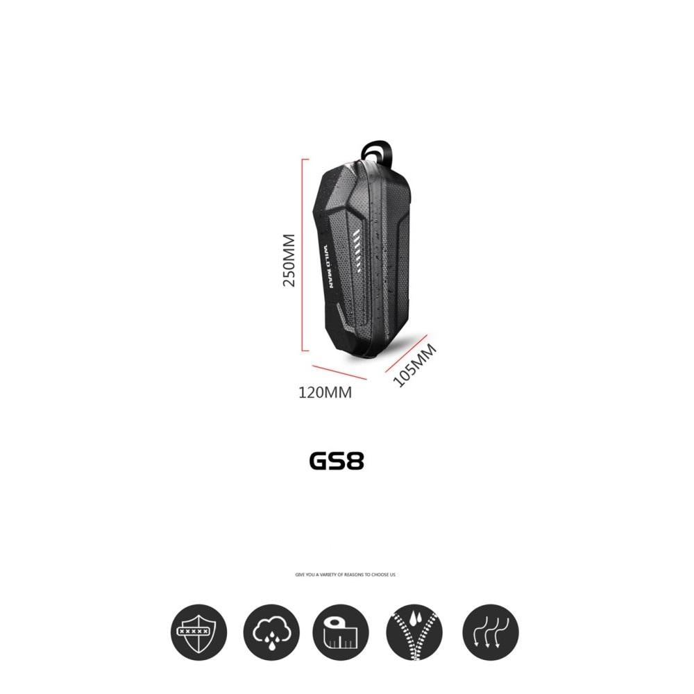 Väska till Xiaomi M365 Elektrisk Scooter 2L Hard Shell - Svart (4 av 5)