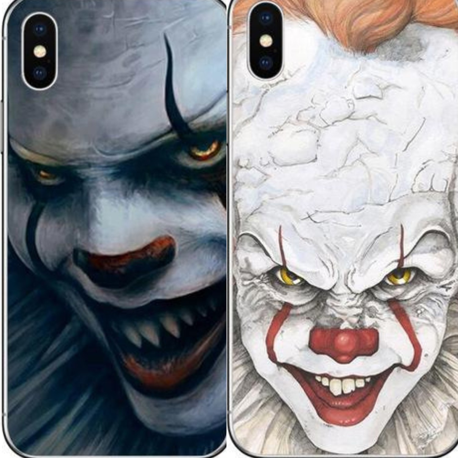 DEAL 2 for 1 cool case clown from stephen king's ''it'' scary iphone