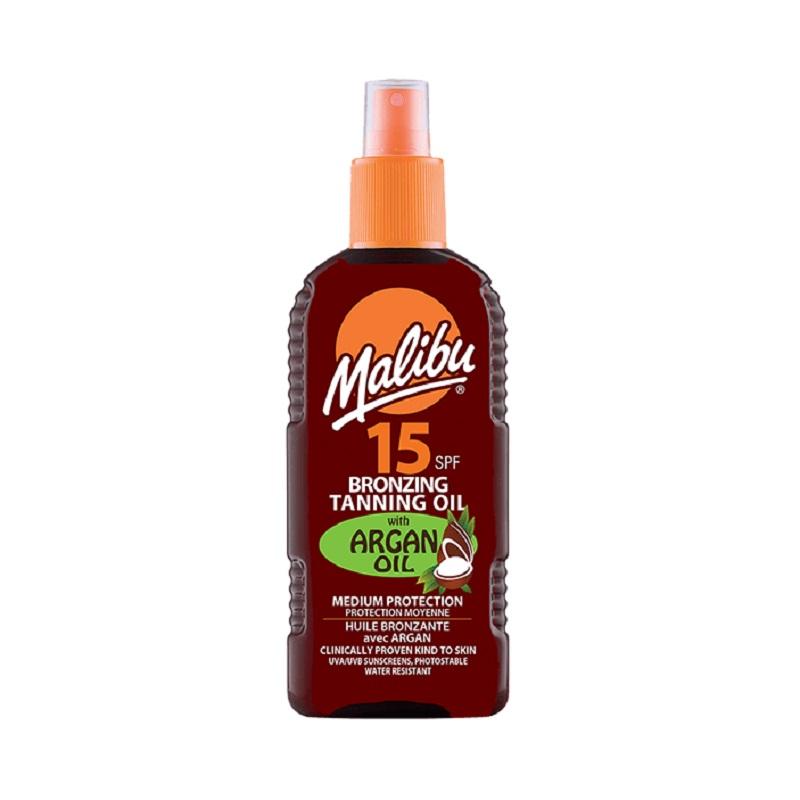 Product Image for Malibu Bronzing Tanning Oil With Argan Oil SPF15 200ml