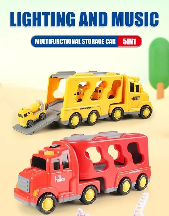 5-i-1 leksaksset med polis och brandbilar (10 av 20)