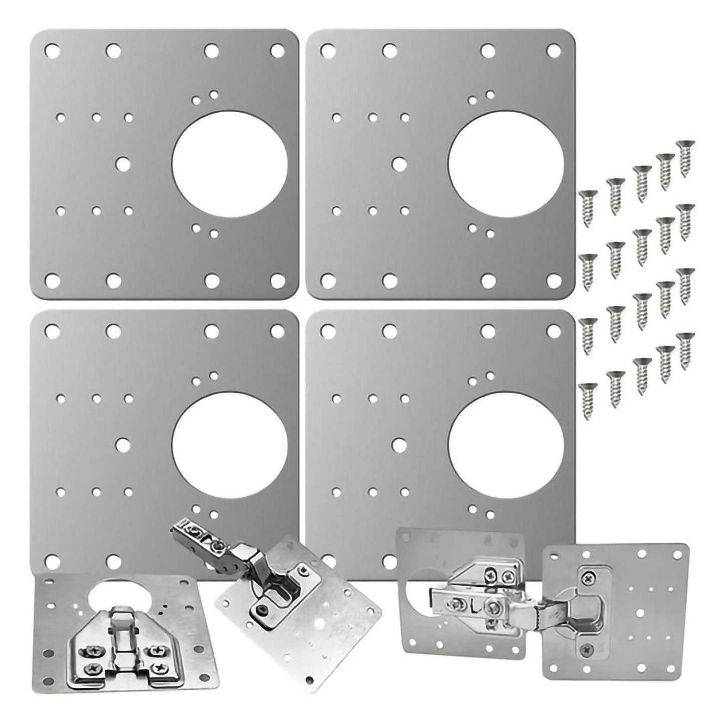 Product Image for 4-pak reparasjonsplater for hengsler i rustfritt stål