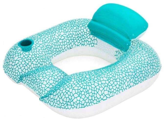 Product Image for Bestway poolfåtölj med dryckeshållare och ryggstöd 102x94 cm