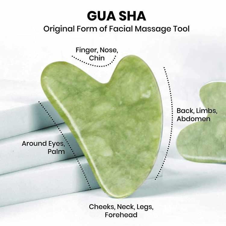 Gua Sha Massage Kit Avancerad - Grön (3 av 6) (4 av 6)