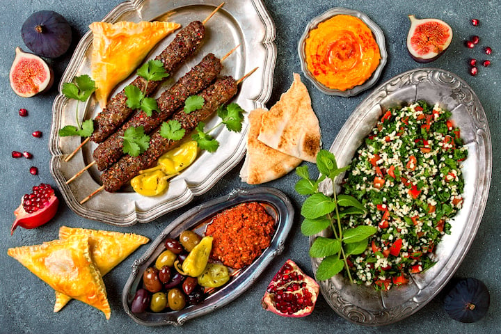 Libanesisk catering, 10 rätter