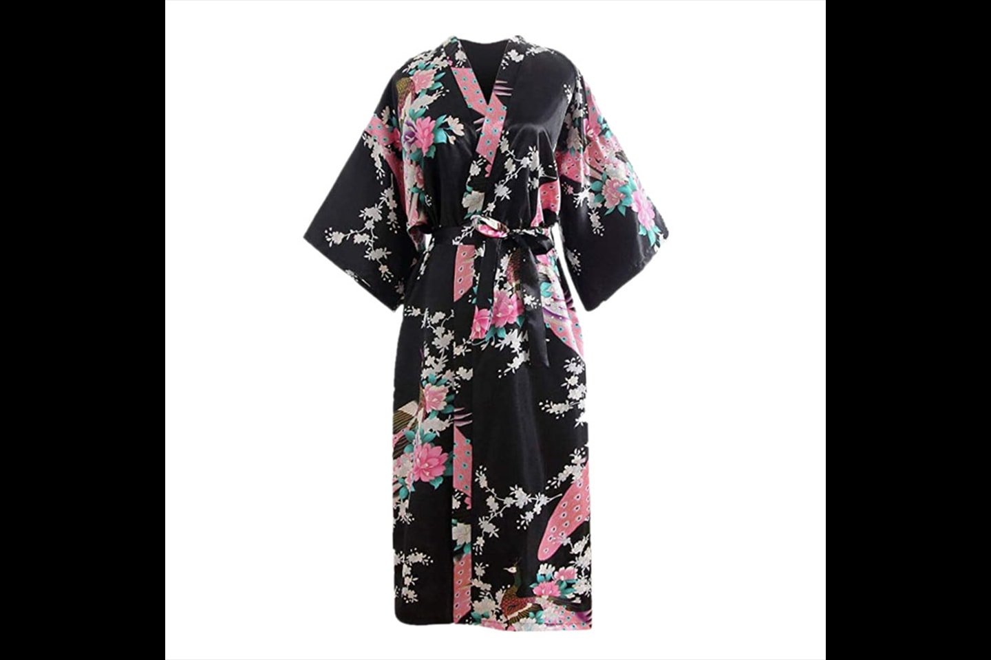 Kimono morgenkåpe i silke (12 av 15)
