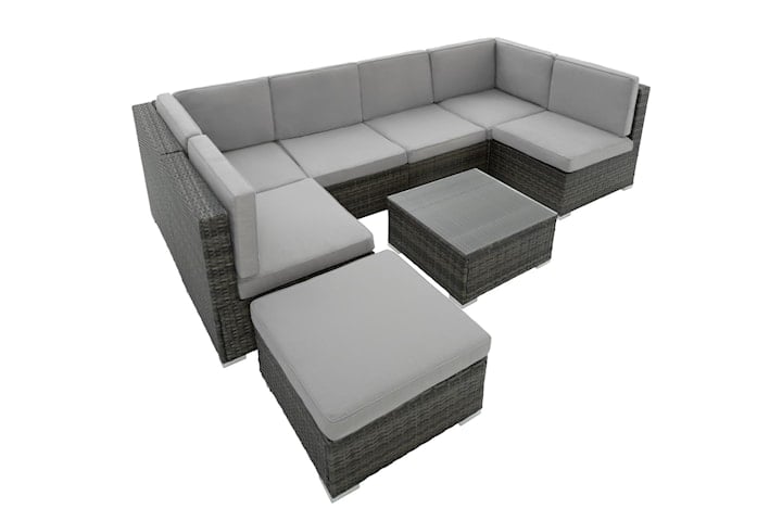 Hagemøbel sofagruppe poly rotting Venezia - grå