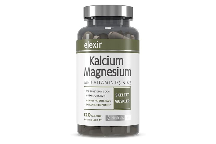 Kalcium Magnesium 120 tabletter Elexir Pharma