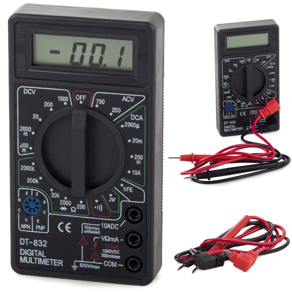 Digitalt multimeter med LCD-signal